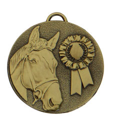 AM1047.12 BRONZE HORSE HEAD MEDAL FROM SHOWSTOPPERSLTD